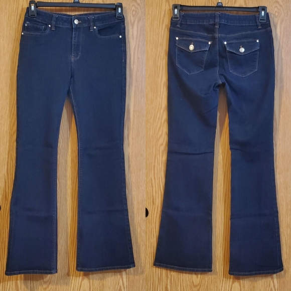 White House Black Market Denim - Size 4S White House Black Market skinny flare jeans